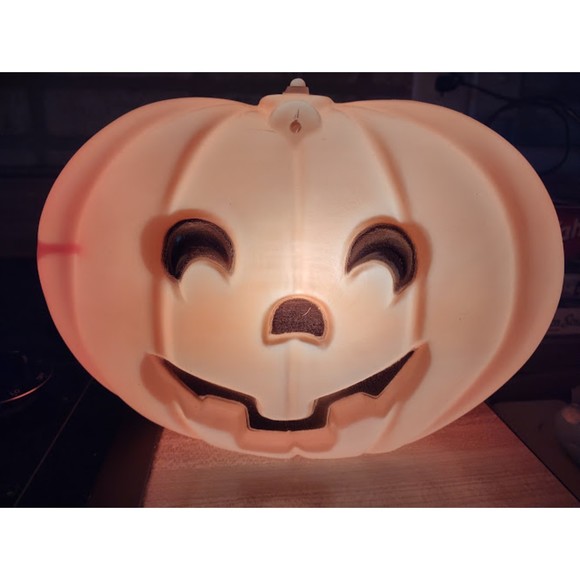 Vintage Lot of 3 Glow Lite Hanging Window Plug In Pumpkin Blow Molds In Boxes - Picture 8 of 13